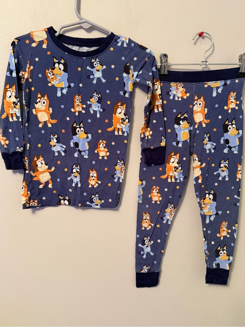 Little Sleepies Bluey Navy Blue Kids Pajama Set